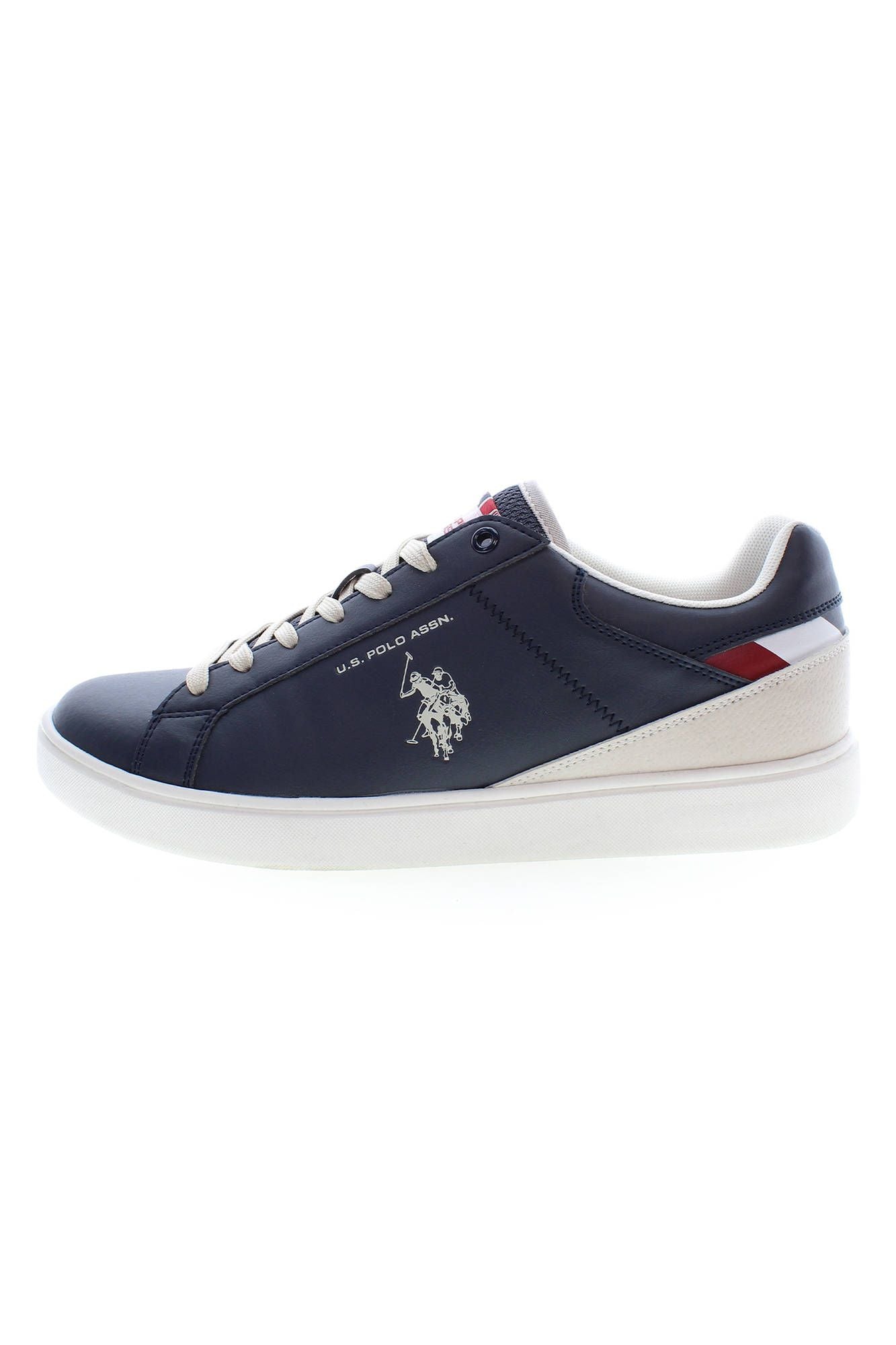 Sleek Blue Sports Sneakers with Logo Detail