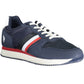 Timeless Blue Sports Sneakers with Contrasting Details