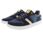 Sleek Blue Sneakers with Contrasting Details