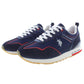 Sleek Blue Sneakers with Contrast Detailing