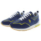 Sporty Elegance Lace-Up Sneakers in Blue