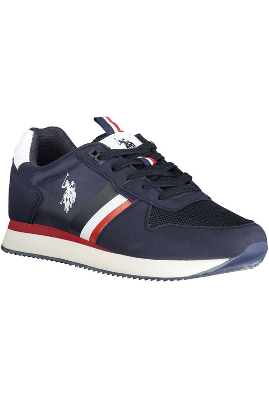 Chic Blue Lace-Up Sports Sneakers