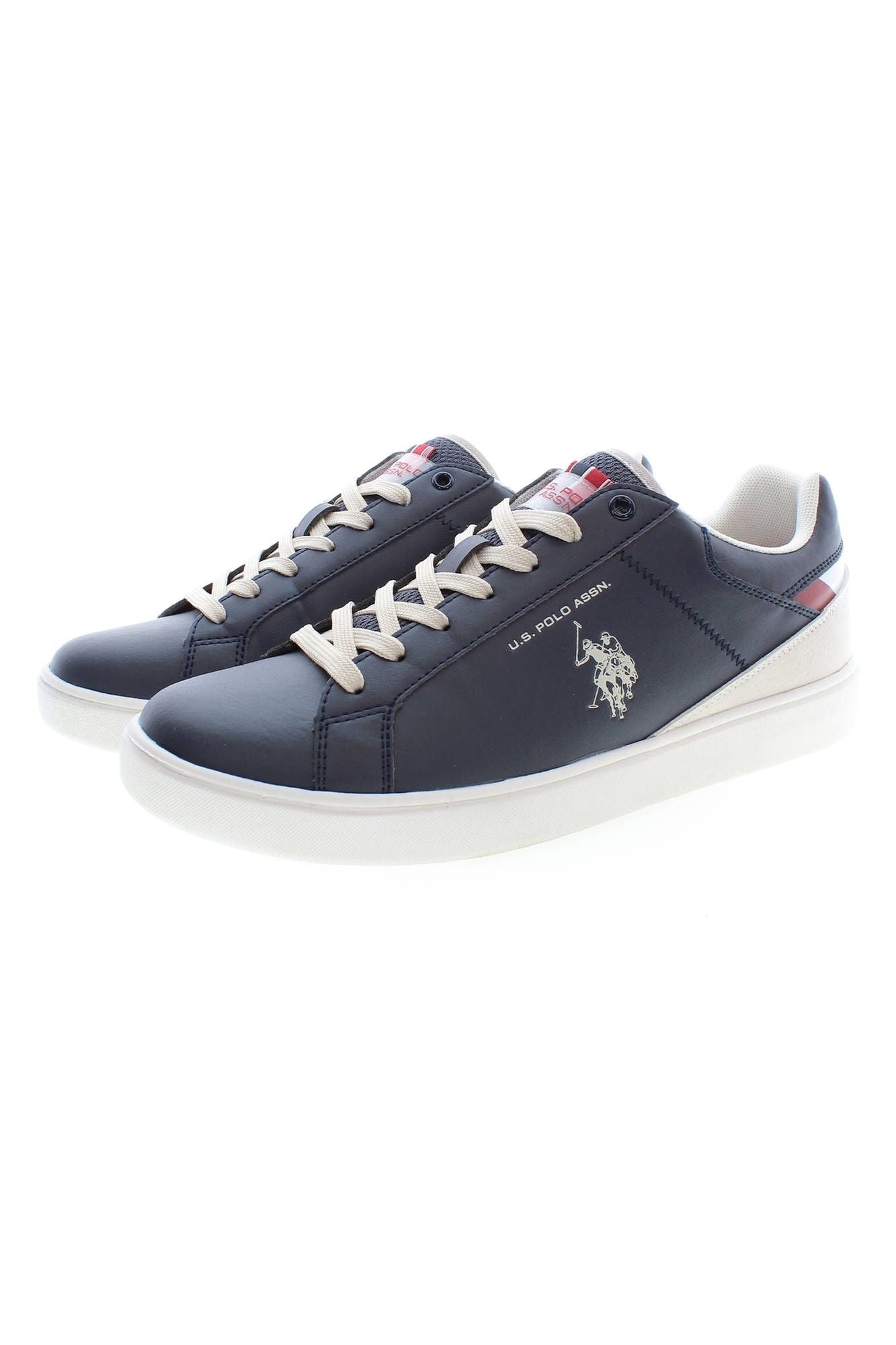 Sleek Blue Sports Sneakers with Logo Detail