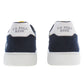 Sleek Blue Sneakers with Contrasting Details