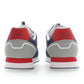 Sleek Blue Sports Sneakers with Contrasting Accents