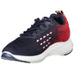 Sleek Blue Sneakers with Contrasting Accents