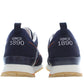 Chic Blue Sporty Lace-up Sneakers