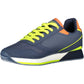 Blue Contrast Laced Sports Sneakers