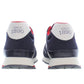 Sleek Blue Sporty Sneakers With Contrasting Laces