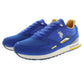 Sleek Blue Lace-Up Sports Sneakers
