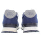 Sleek Blue Lace-Up Sporty Sneakers