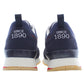 Sleek Blue Sneakers with Contrast Detailing
