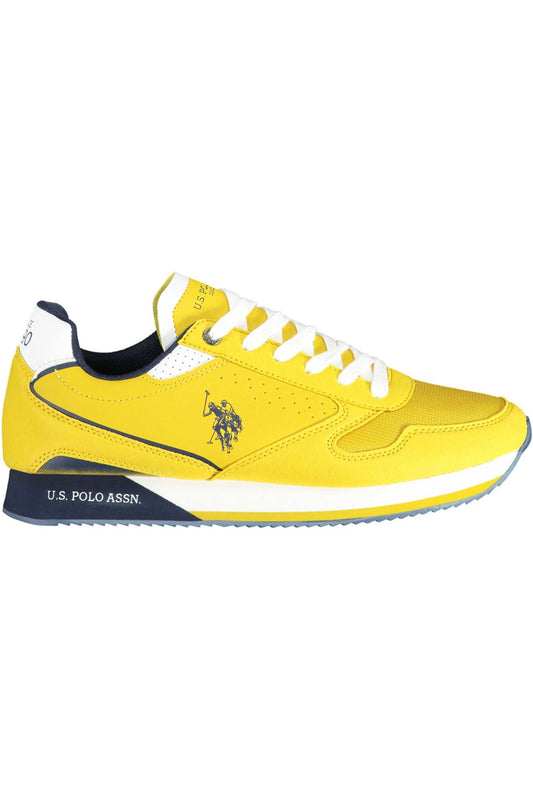 Bold Yellow Laced Sports Sneaker