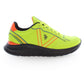 Sleek Yellow Sports Sneakers with Contrasting Details