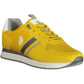 Radiant Yellow Sports Sneakers with Contrasting Details