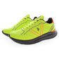 Sleek Yellow Sports Sneakers with Contrasting Details