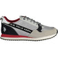 Sleek Gray Sports Sneakers with Contrasting Details