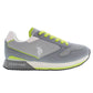 Dapper Gray Lace-Up Sports Sneakers