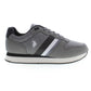 Chic Gray Sneakers with Contrasting Accents