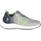 Grey Laced Sports Sneakers with Logo