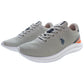 Sleek Gray Sneakers with Iconic Logo