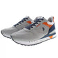 Sleek Gray Sneakers with Contrasting Details