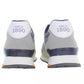 Sleek Gray Sneakers with Sporty Contrast Accents