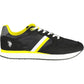 Sleek Black Laced Sports Sneakers