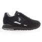 Sleek Black Sneakers with Dynamic Design