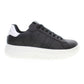 Sleek Black Sports Sneakers with Logo Detail