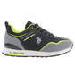 Sleek Black Sports Sneakers with Iconic Logo