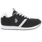 Sleek Black Sneakers with Contrast Accents