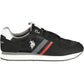 Timeless Black Lace-Up Sneakers with Logo Detail