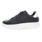 Elevated Black Lace-Up Sneakers