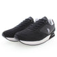Black Lace-Up Sneakers with Logo Contrast Details