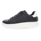 Sleek Black Sports Sneakers with Logo Detail