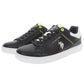 Elegant Black Lace-Up Sneakers