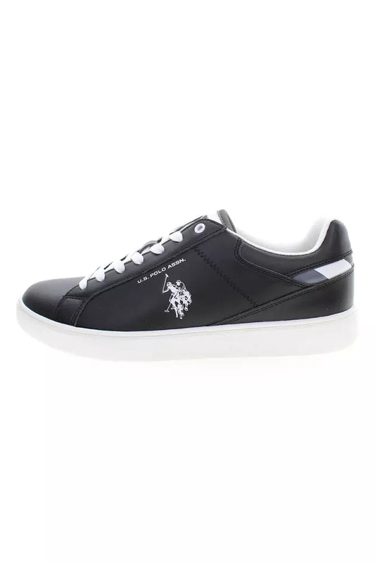 Elevate Your Game: Sleek Black Lace-Up Sneakers