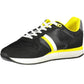 Sleek Black Laced Sports Sneakers