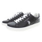 Sleek Black Laced Sports Sneakers