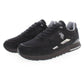 Sleek Black Sneakers with Dynamic Design
