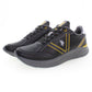 Sleek Black Laced Sports Sneakers