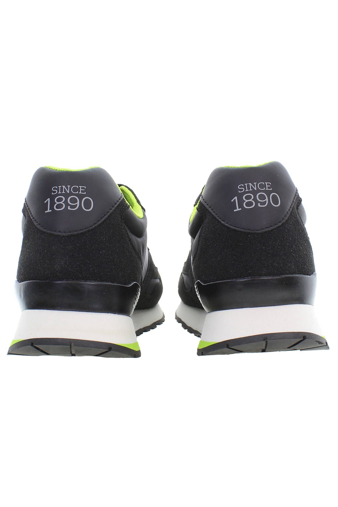 Sleek Black Lace-Up Sneakers with Logo Detail
