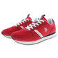 Chic Pink Lace-Up Sneakers with Contrasting Accents
