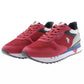 Sleek Red Sneakers with Signature Contrast