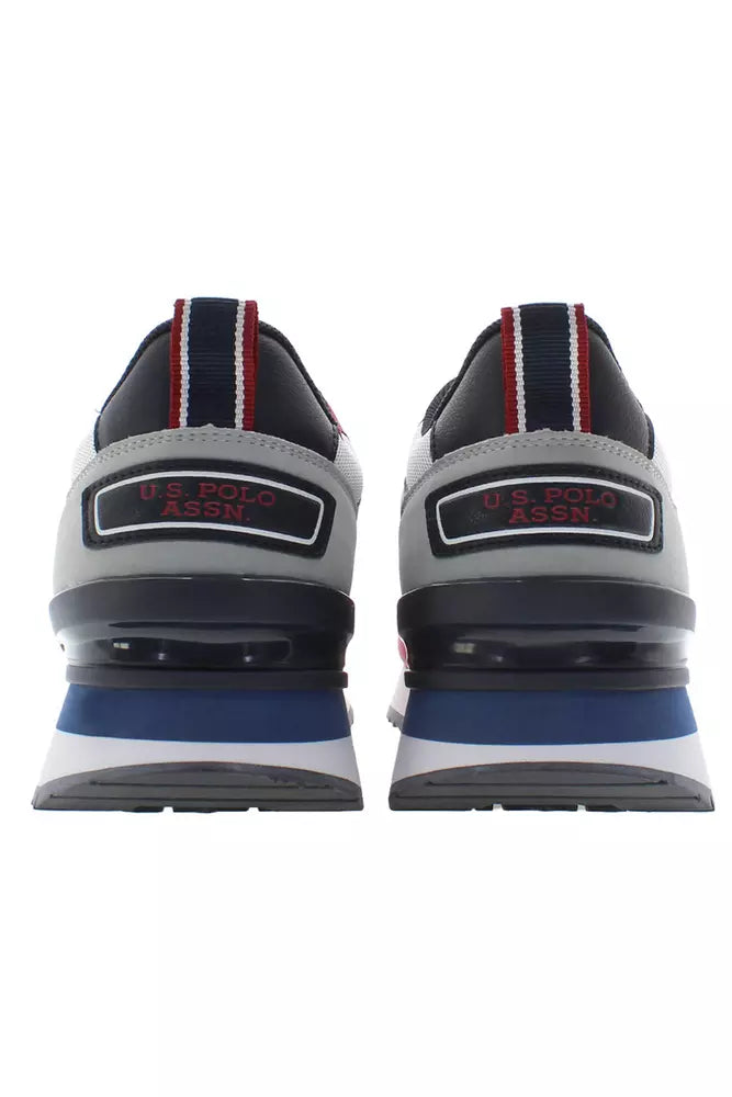Sleek Red Sneakers with Signature Contrast