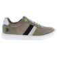 Sleek Green Sports Sneakers With Logo Detail