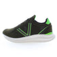 Green Laced Sports Sneakers with Logo Detail