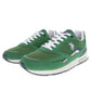 Classic Green Lace-Up Sports Sneakers
