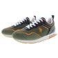 Green Laced Sports Sneakers with Logo Detail
